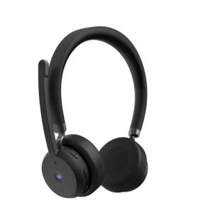 Lenovo Wireless VoIP Headset Auscultadores Sem fios Fita de cabeça Escritório/Call center Bluetooth Preto