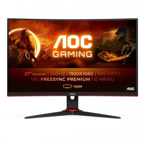 AOC G2 C27G2ZE/BK monitor de ecrã 68,6 cm (27") 1920 x 1080 pixels Full HD LED Preto, Vermelho