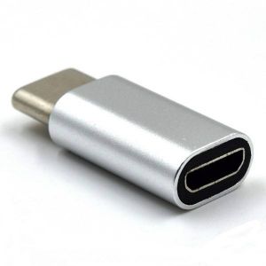 Ewent EW9645 adaptador para cabos USB C Micro USB B Prateado